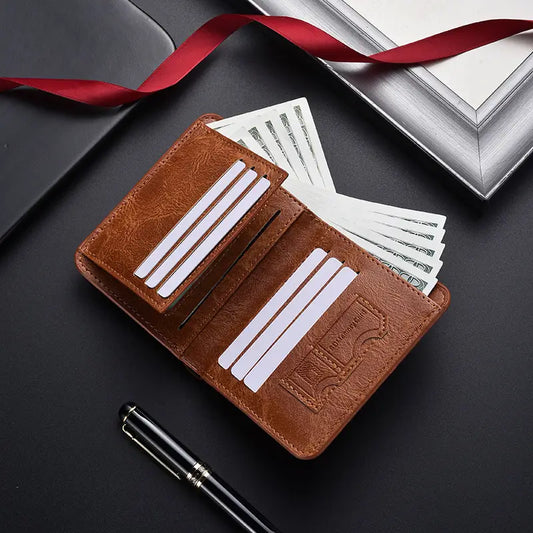 Tri-Fold leather wallet for men