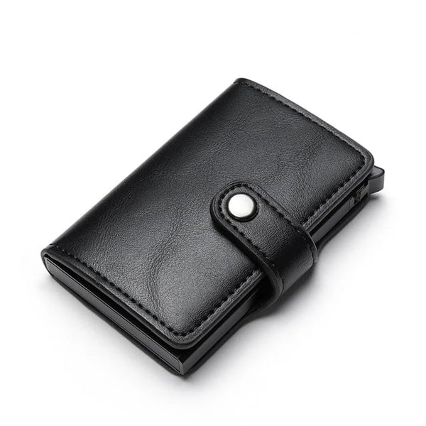 Pop Up Wallet with Coin Compartment RFID Protection Credit Card Holder Wallet for men
