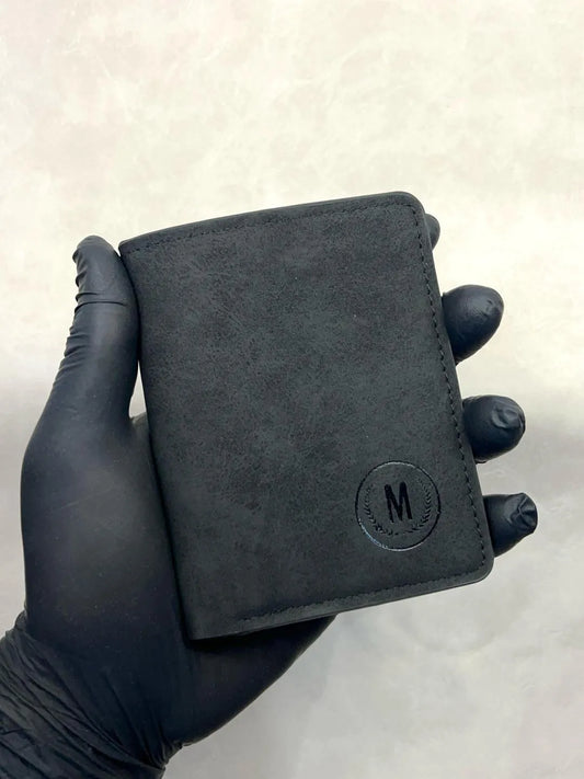 Men’s leather bi fold wallet