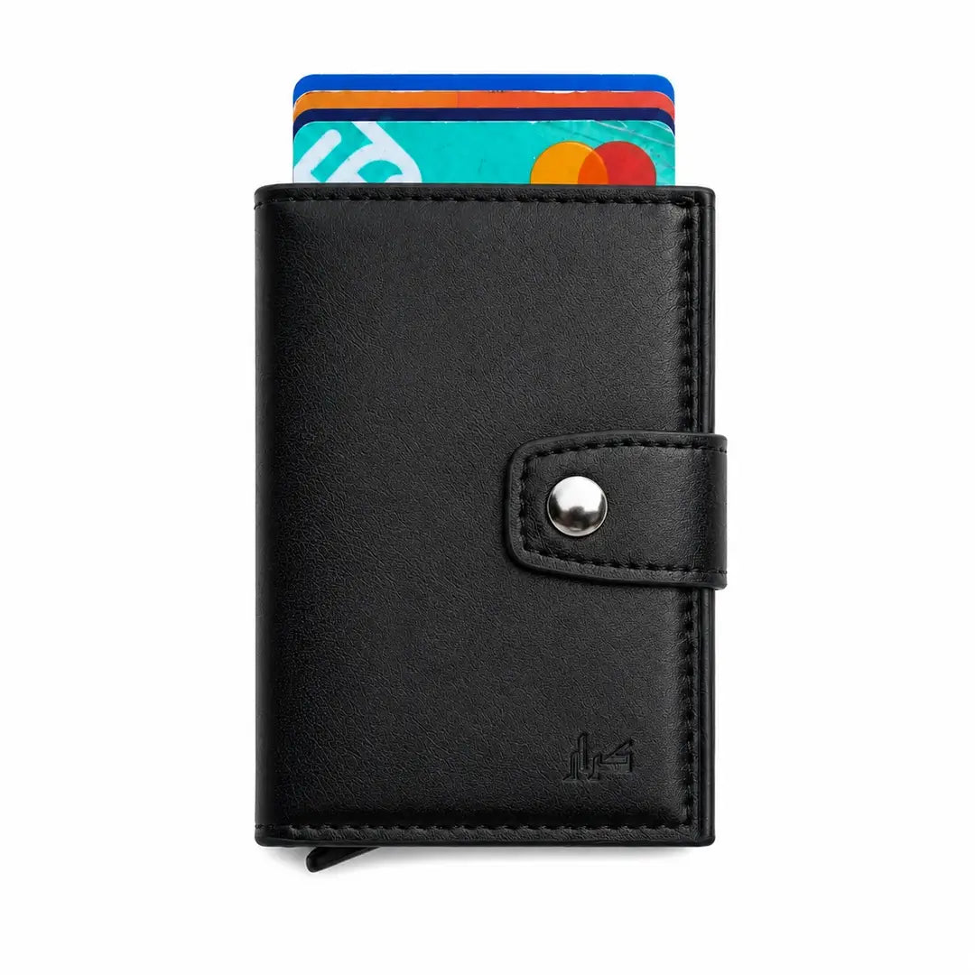 PU Leather Wallet & Pop up card holder with Strap & Cash Pocket