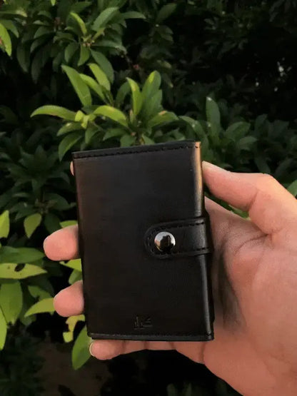 PU Leather Wallet & Pop up card holder with Strap & Cash Pocket
