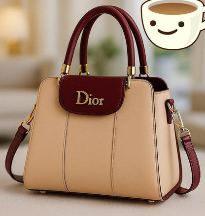 Women's Leather Shoulder Bag Black Blue Maroon Pink Beige 9x11"